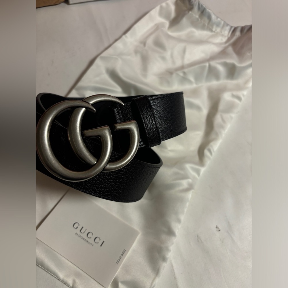 New gucci belt 4cm wide dark brown size 75 unisex